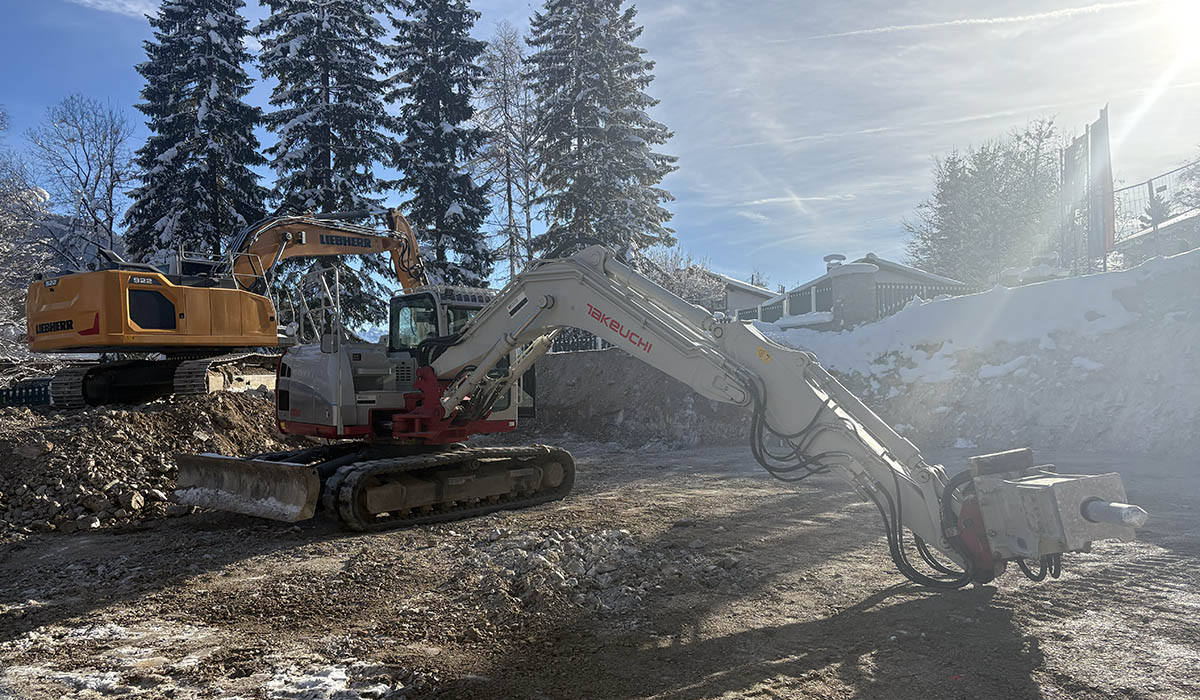 Baggerarbeiten im Raum Innsbruck durch HG Immoservice